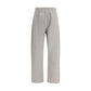 Gray Cotton Casual Pants