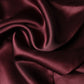 Maroon Silk Satin Fringes Neck Foulard Scarf