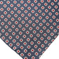 Blue Patterned Silk Square Handkerchief Scarf