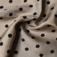 Brown Polka Dot Square Handkerchief Scarf