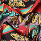 Multicolor Cartoon Square Foulard Scarf