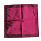 Maroon Silk Lace Stole Square Foulard Scarf