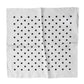 White Polka Dot Square Handkerchief Scarf