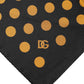 Black Polka Dot Square Handkerchief Scarf