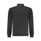 Black Cotton Men Sweatshirt