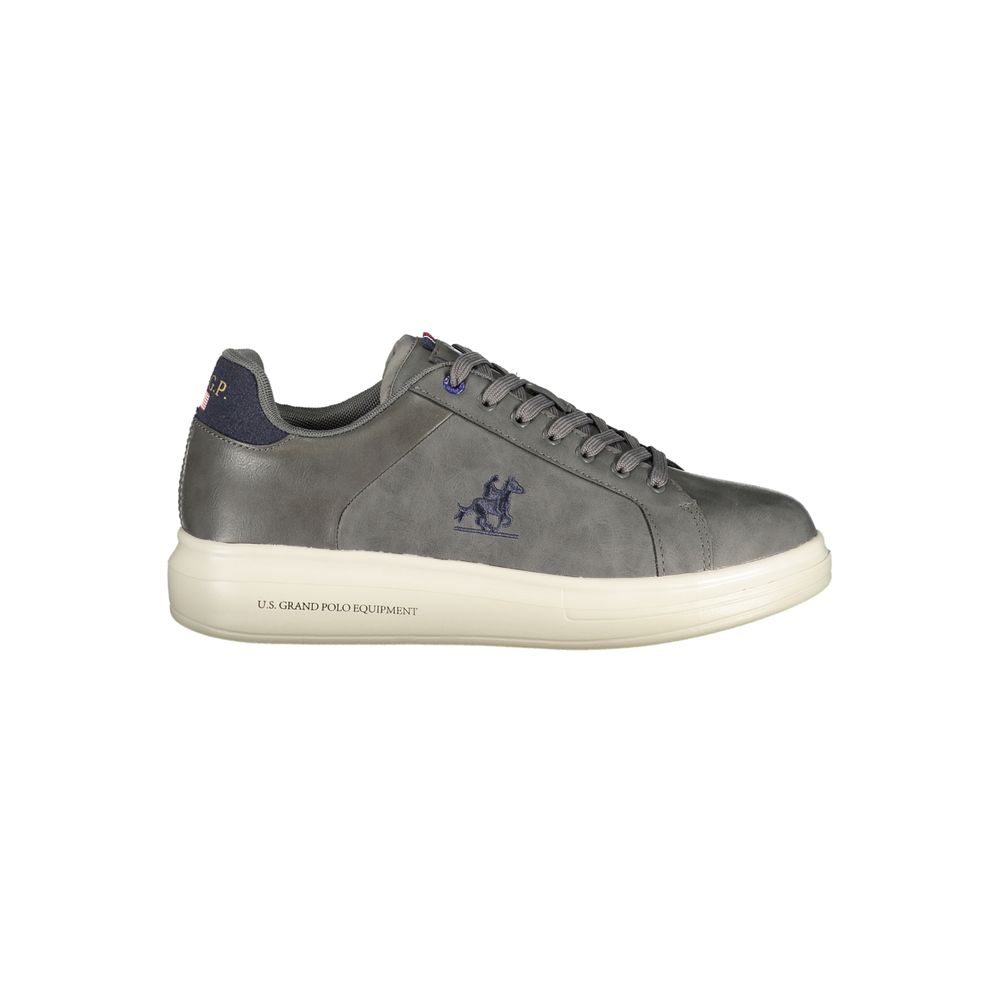 Gray Polyester Sneaker