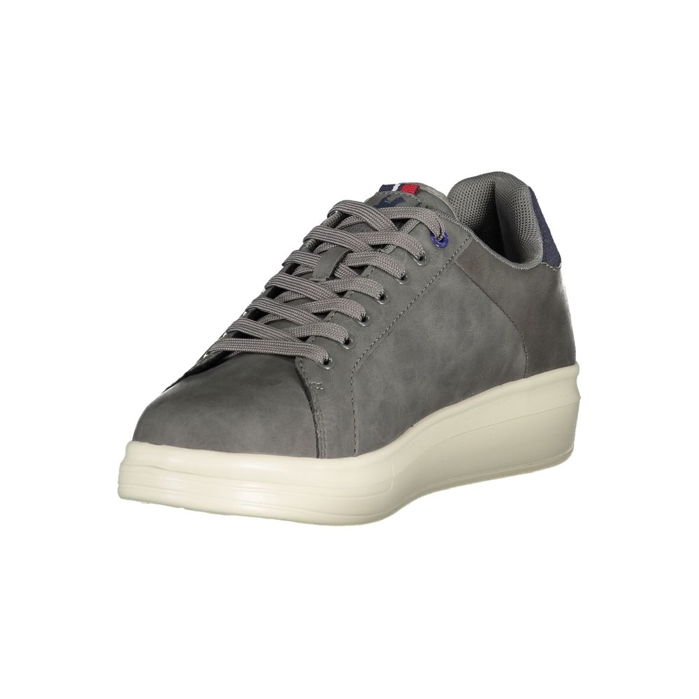 Gray Polyester Sneaker