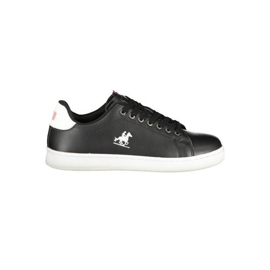 Black Polyester Sneaker