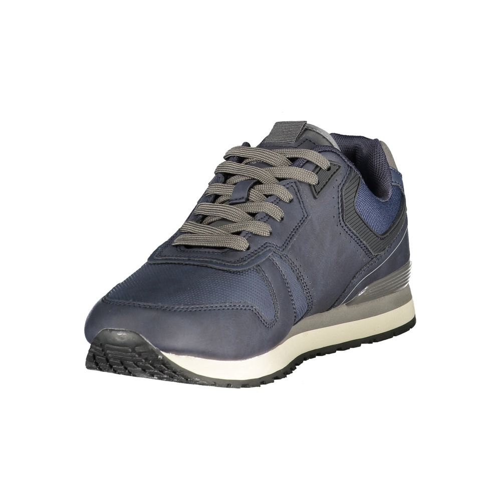 Blue Polyester Sneaker