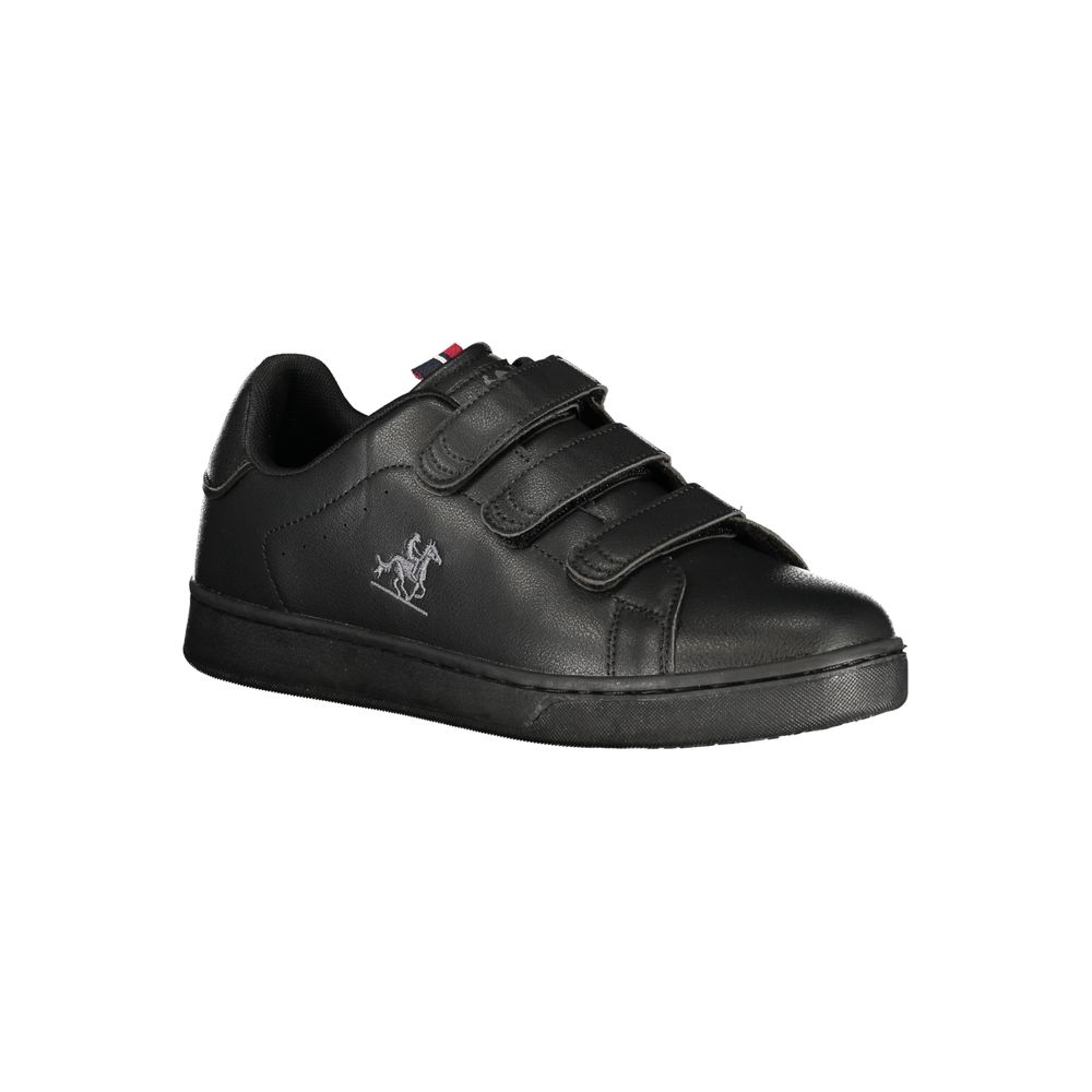 Black Polyester Sneaker