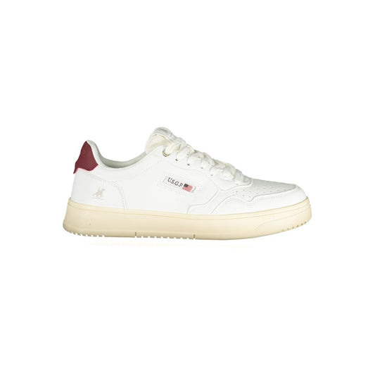 White Polyester Sneaker