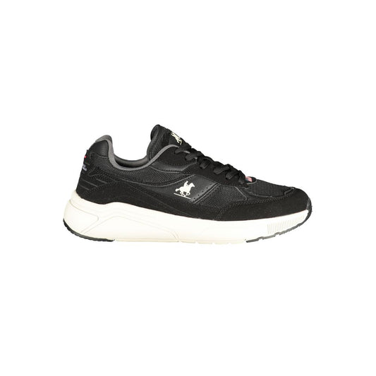 Black Polyester Sneaker
