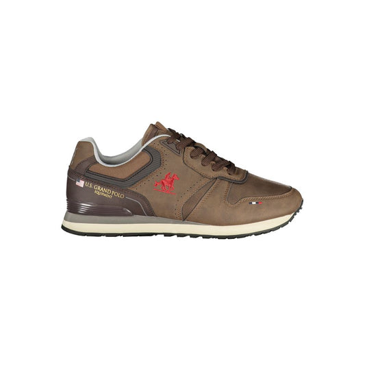 Brown Polyester Sneaker