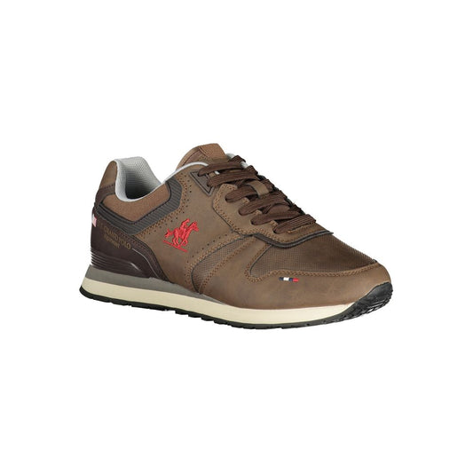 Brown Polyester Sneaker