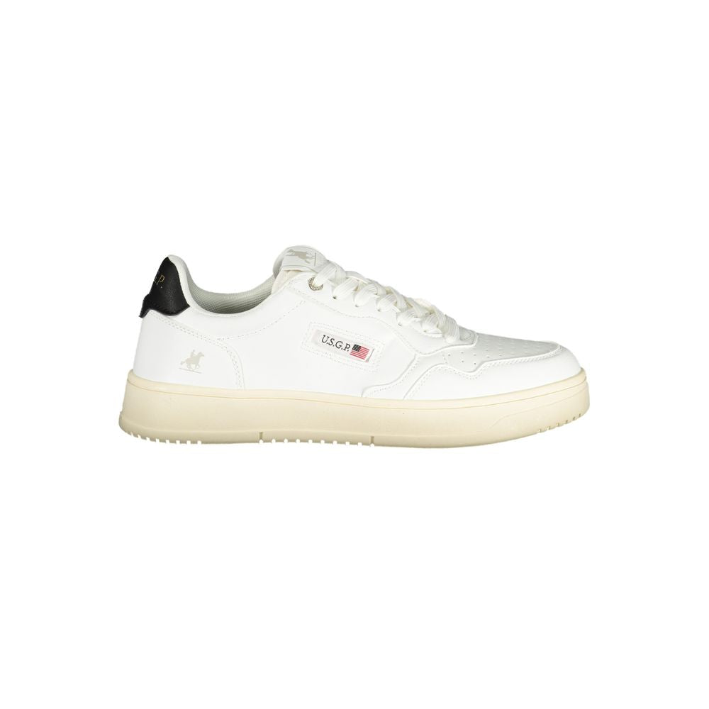 White Polyester Sneaker