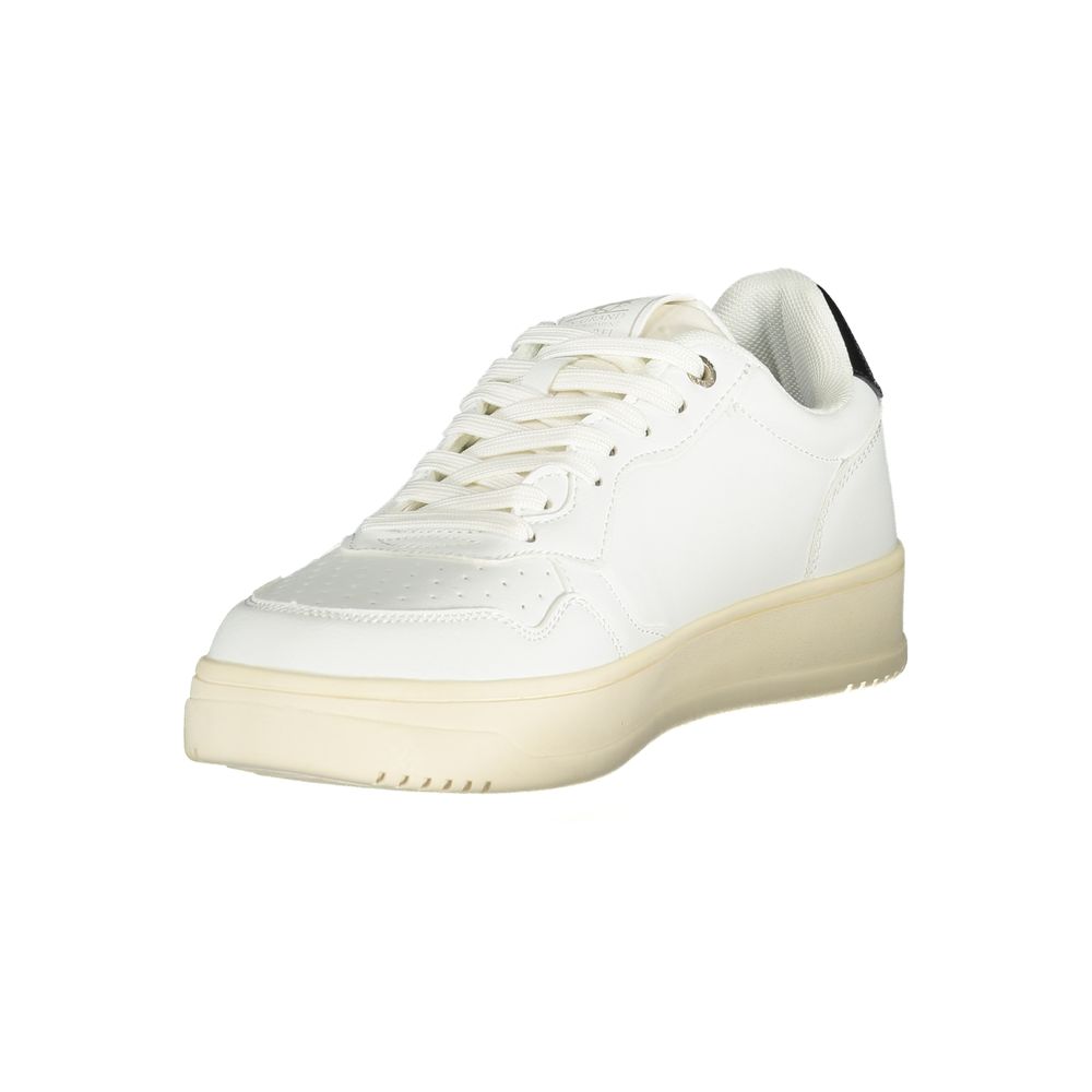 White Polyester Sneaker