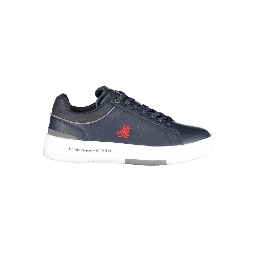 Blue Polyester Sneaker