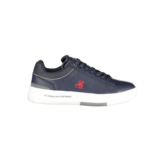 Blue Polyester Sneaker