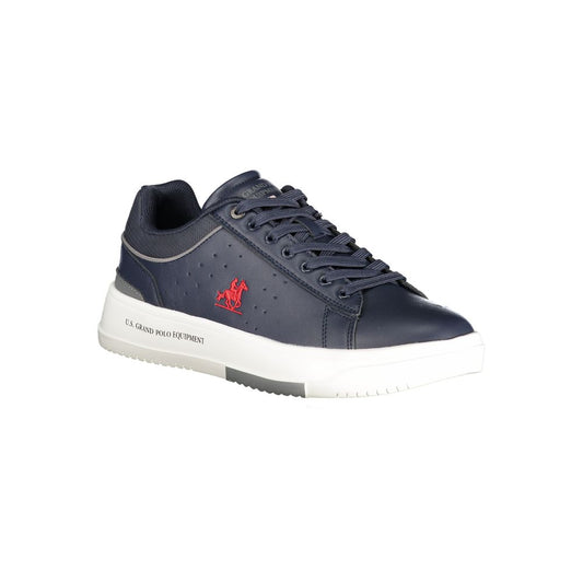 Blue Polyester Sneaker
