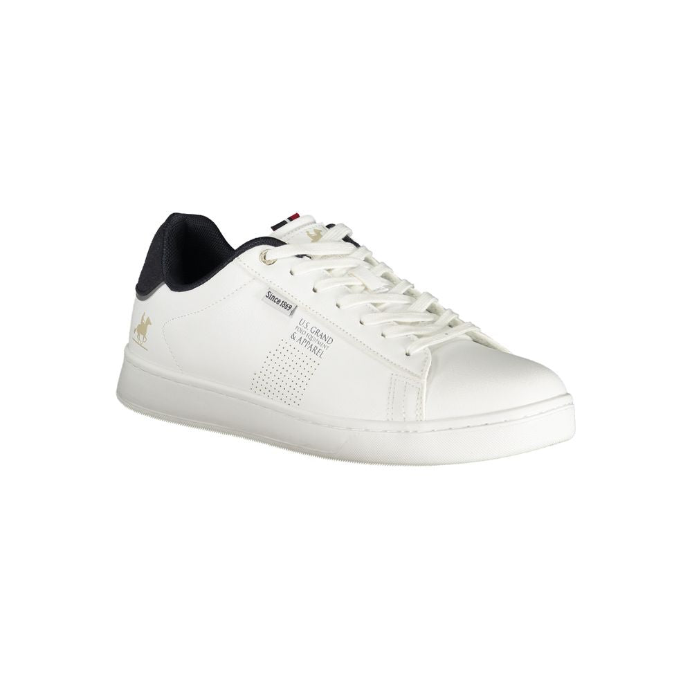 White Polyester Sneaker