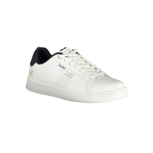 White Polyester Sneaker