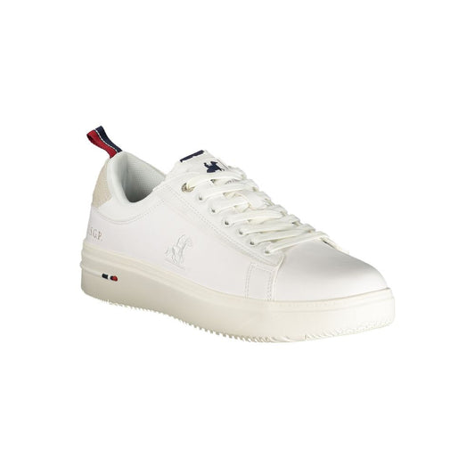 White Polyester Sneaker