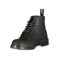 Black Polyurethane Men's Ankle Boot