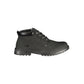 Black Polyurethane Men Ankle Boot