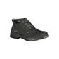 Black Polyurethane Men Ankle Boot