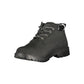 Black Polyurethane Men Ankle Boot