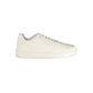 White Polyurethane Men Sneaker