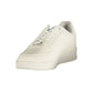 White Polyurethane Men Sneaker