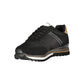 Black Polyester Men Sneaker