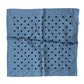 Blue Polka Dot Square Handkerchief Scarf