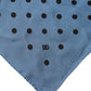 Blue Polka Dot Square Handkerchief Scarf