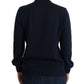 Blue V-Neck Lightweight Jumper Sweater