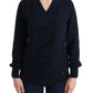 Blue V-Neck Lightweight Jumper Sweater
