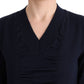 Blue V-Neck Lightweight Jumper Sweater