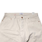 White Cotton Straight Mid Waist Denim Men Trouser Jeans