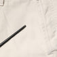 White Cotton Straight Mid Waist Denim Men Trouser Jeans