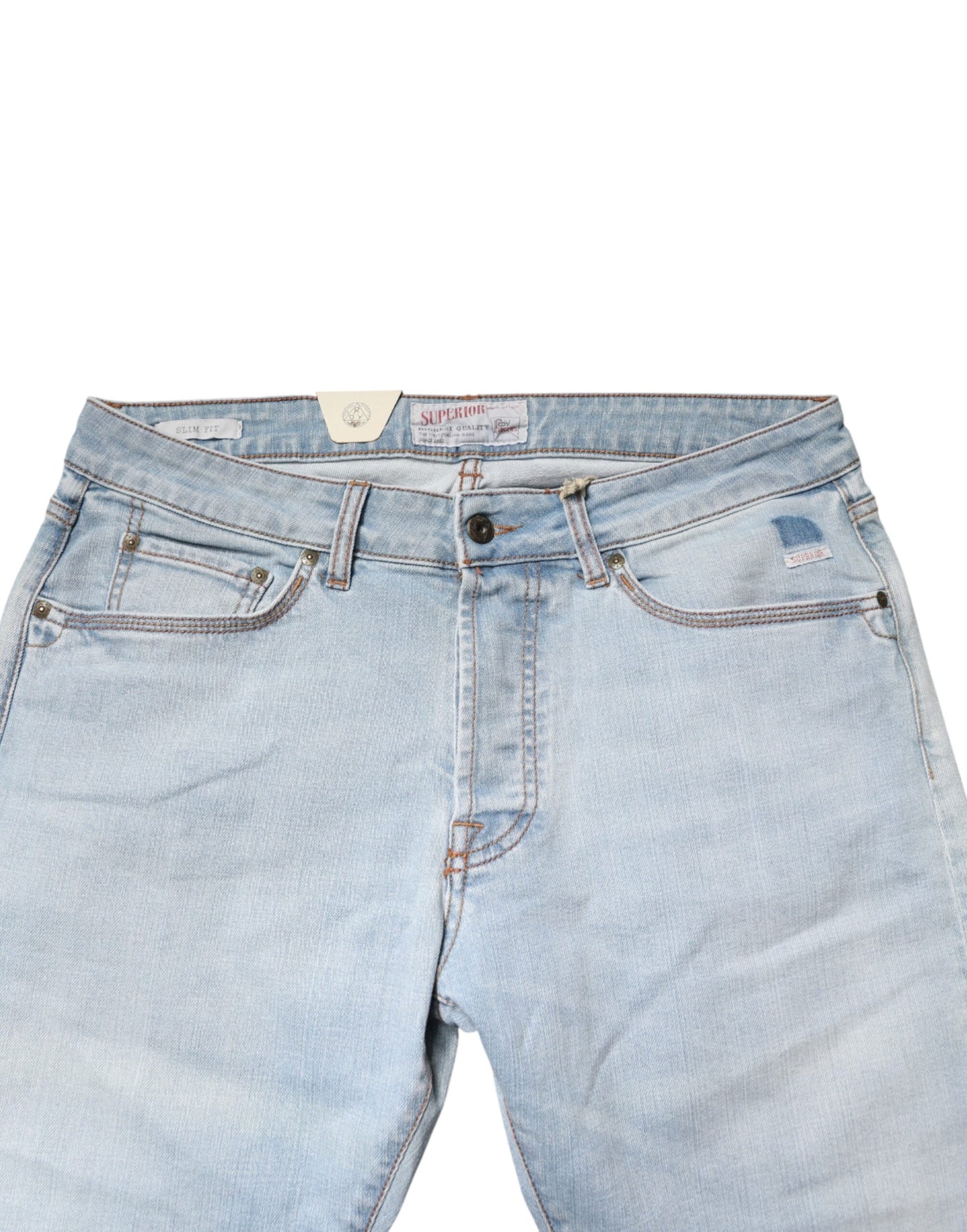 Light Blue JOSH Slim Fit Mid Waist Men Denim Jeans