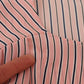 Pink Stripes Long Sleeves Sheath Midi Dress