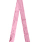 Pink Silk Fringes Neck Wrap Foulard Scarf