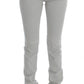 Pants Gray Cotton Blend Super Slim Fit Jeans