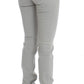 Pants Gray Cotton Blend Super Slim Fit Jeans
