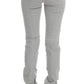 Pants Gray Cotton Blend Super Slim Fit Jeans