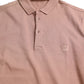 Pink Collared Short Sleeve Crown Men Polo T-shirt