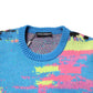 Multicolor Men Crew Neck Pullover Sweater