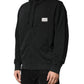 Black Full Zip Hooded Men Sweatshirt Sweater