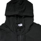 Black Full Zip Hooded Men Sweatshirt Sweater